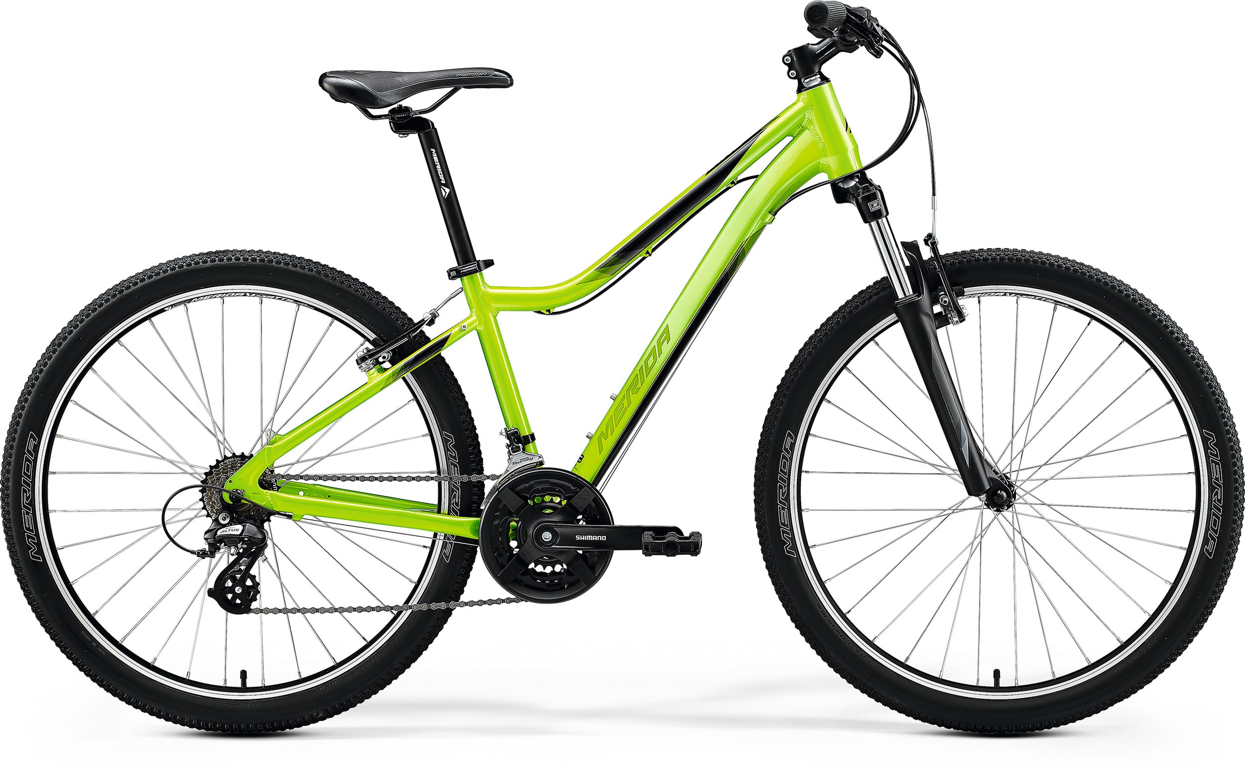 merida mountain bike green